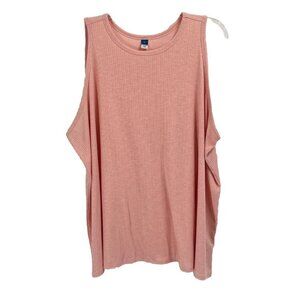 Old Navy Pink Tank Top Ribbed Flowy Sz 4X